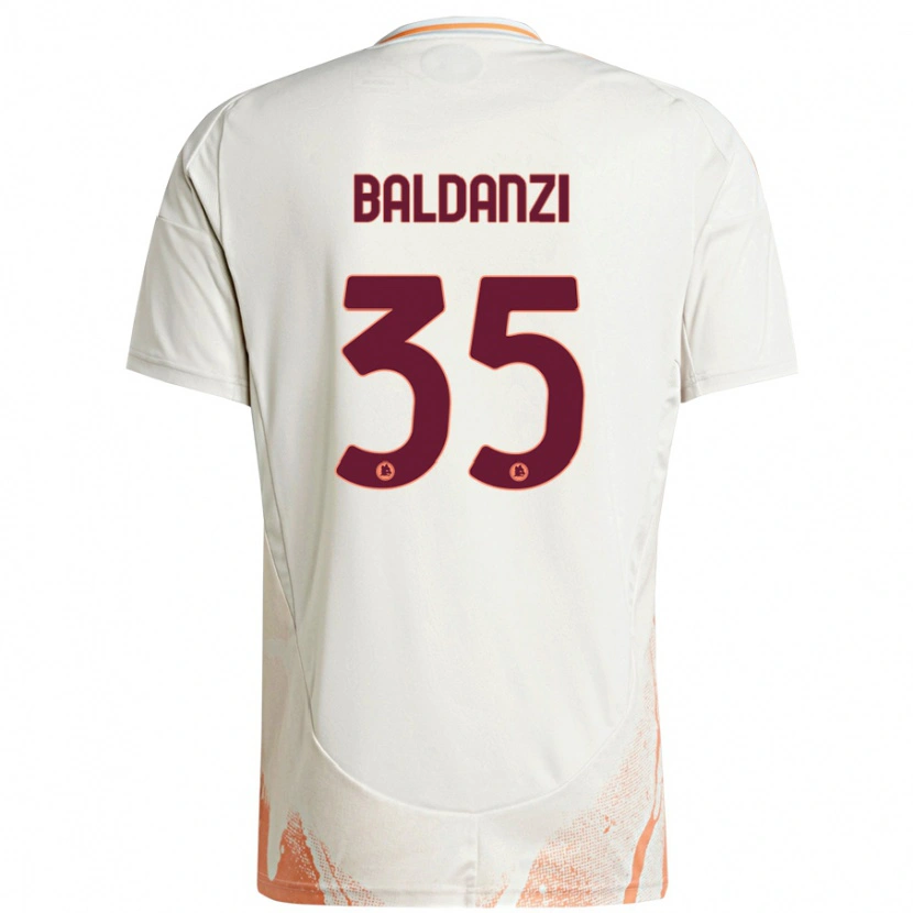 Danxen Damen Tommaso Baldanzi #35 Cremeweiß Orange Auswärtstrikot Trikot 2024/25 T-Shirt