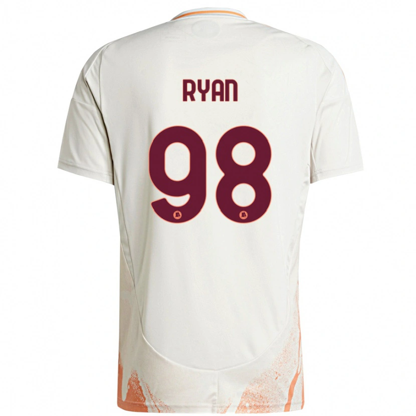 Danxen Damen Mathew Ryan #98 Cremeweiß Orange Auswärtstrikot Trikot 2024/25 T-Shirt