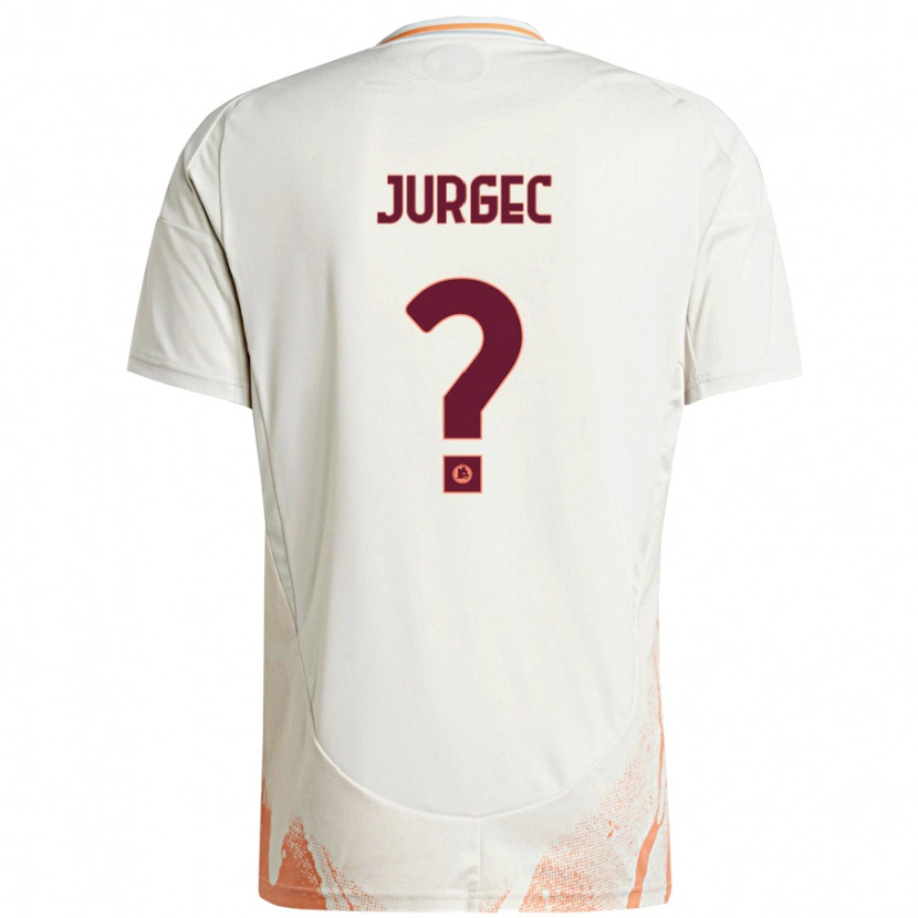 Danxen Damen Jan Jurgec #0 Cremeweiß Orange Auswärtstrikot Trikot 2024/25 T-Shirt