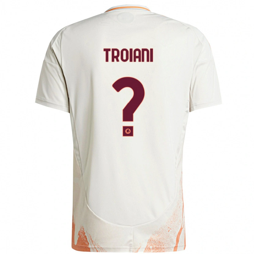 Danxen Damen Nicolò Troiani #0 Cremeweiß Orange Auswärtstrikot Trikot 2024/25 T-Shirt