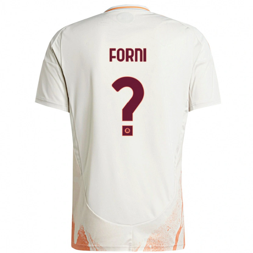 Danxen Damen Matteo Forni #0 Cremeweiß Orange Auswärtstrikot Trikot 2024/25 T-Shirt