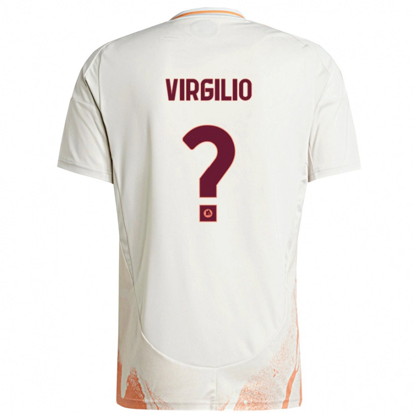 Danxen Damen Cristian Virgilio #0 Cremeweiß Orange Auswärtstrikot Trikot 2024/25 T-Shirt