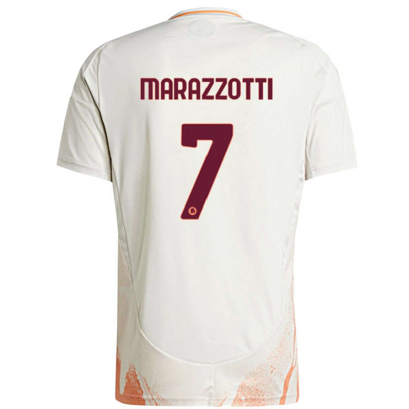 Danxen Damen Fabrizio Marazzotti #7 Cremeweiß Orange Auswärtstrikot Trikot 2024/25 T-Shirt