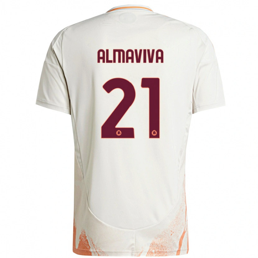Danxen Damen Mattia Almaviva #21 Cremeweiß Orange Auswärtstrikot Trikot 2024/25 T-Shirt