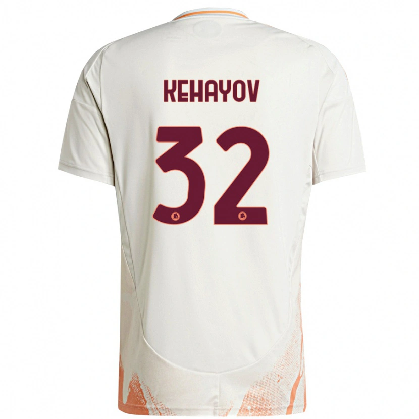 Danxen Damen Atanas Kehayov #32 Cremeweiß Orange Auswärtstrikot Trikot 2024/25 T-Shirt