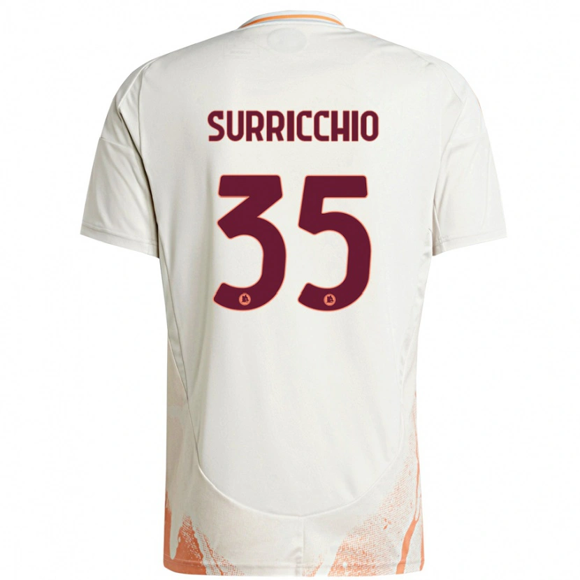 Danxen Damen Jacopo Surricchio #35 Cremeweiß Orange Auswärtstrikot Trikot 2024/25 T-Shirt