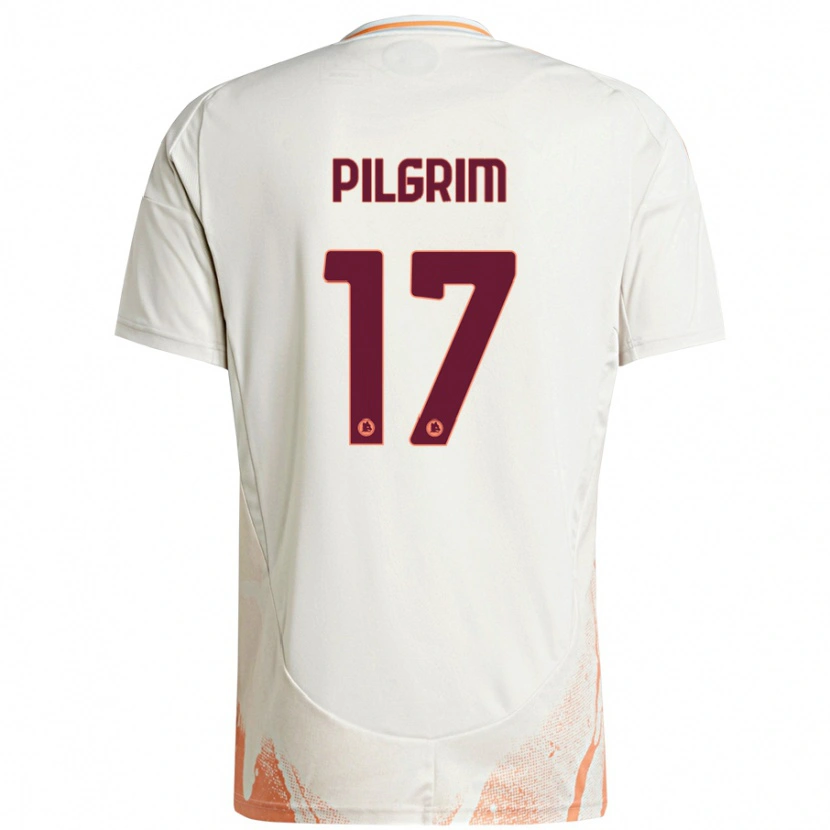 Danxen Damen Alayah Pilgrim #17 Cremeweiß Orange Auswärtstrikot Trikot 2024/25 T-Shirt