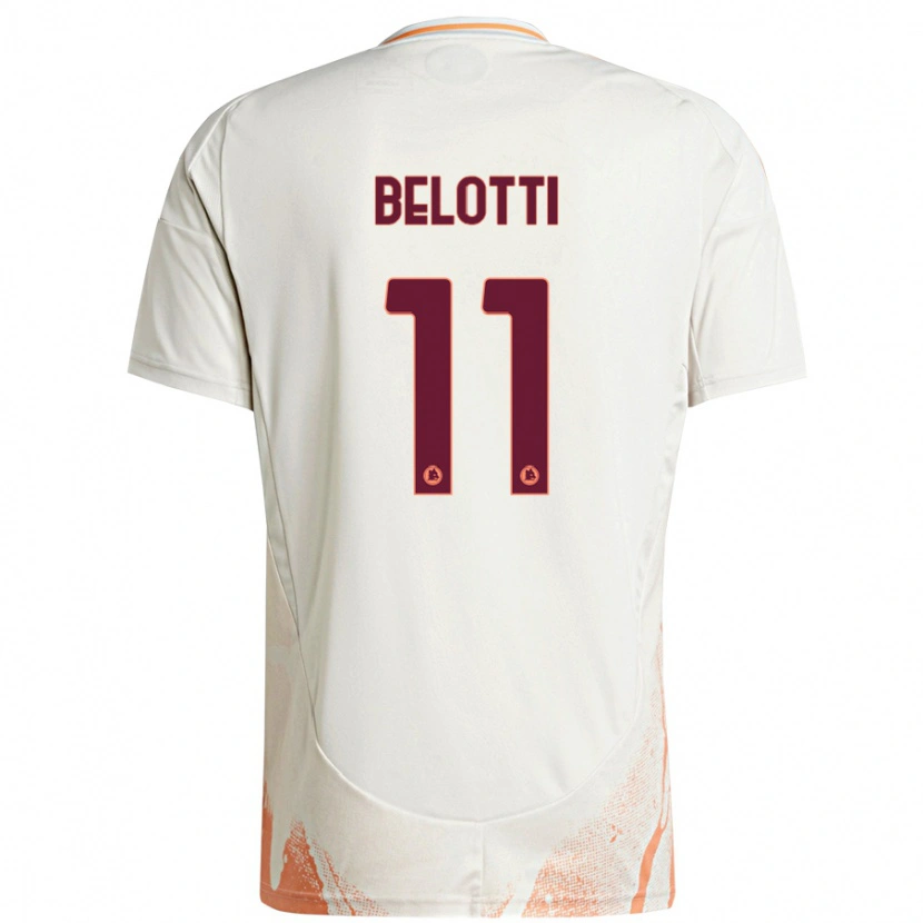 Danxen Damen Andrea Belotti #11 Cremeweiß Orange Auswärtstrikot Trikot 2024/25 T-Shirt