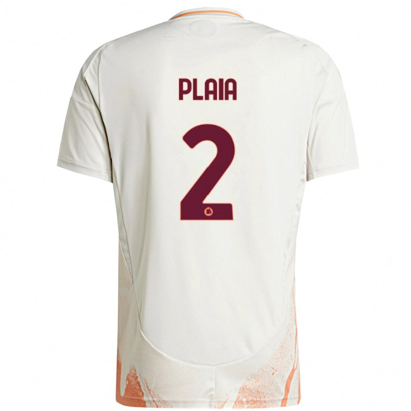 Danxen Damen Matteo Plaia #2 Cremeweiß Orange Auswärtstrikot Trikot 2024/25 T-Shirt