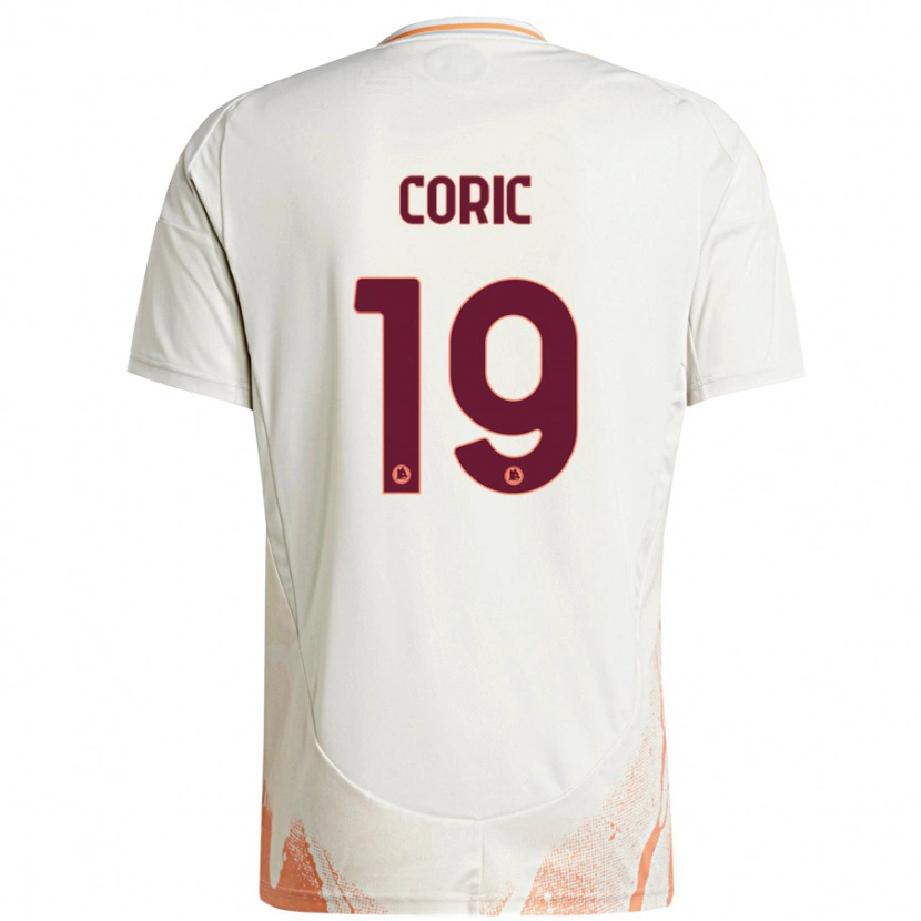 Danxen Damen Ante Coric #19 Cremeweiß Orange Auswärtstrikot Trikot 2024/25 T-Shirt