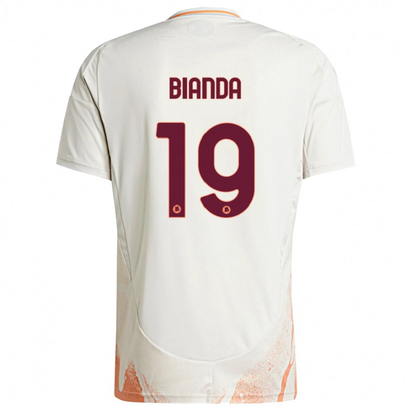 Danxen Damen William Bianda #19 Cremeweiß Orange Auswärtstrikot Trikot 2024/25 T-Shirt