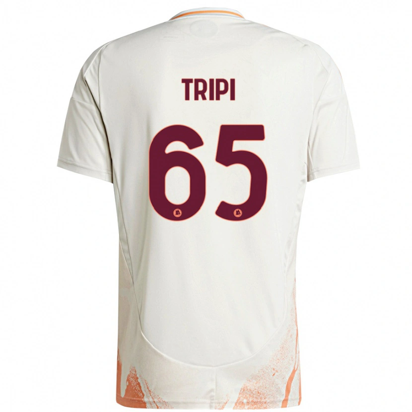 Danxen Damen Filippo Tripi #65 Cremeweiß Orange Auswärtstrikot Trikot 2024/25 T-Shirt