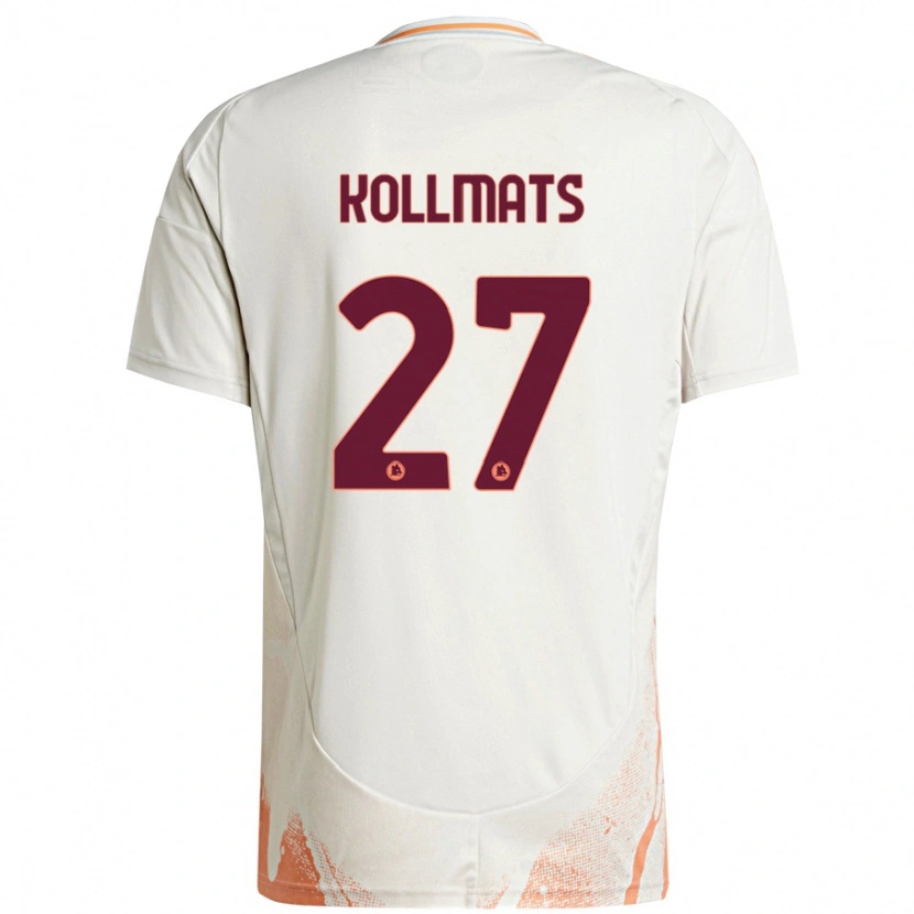 Danxen Damen Beata Kollmats #27 Cremeweiß Orange Auswärtstrikot Trikot 2024/25 T-Shirt