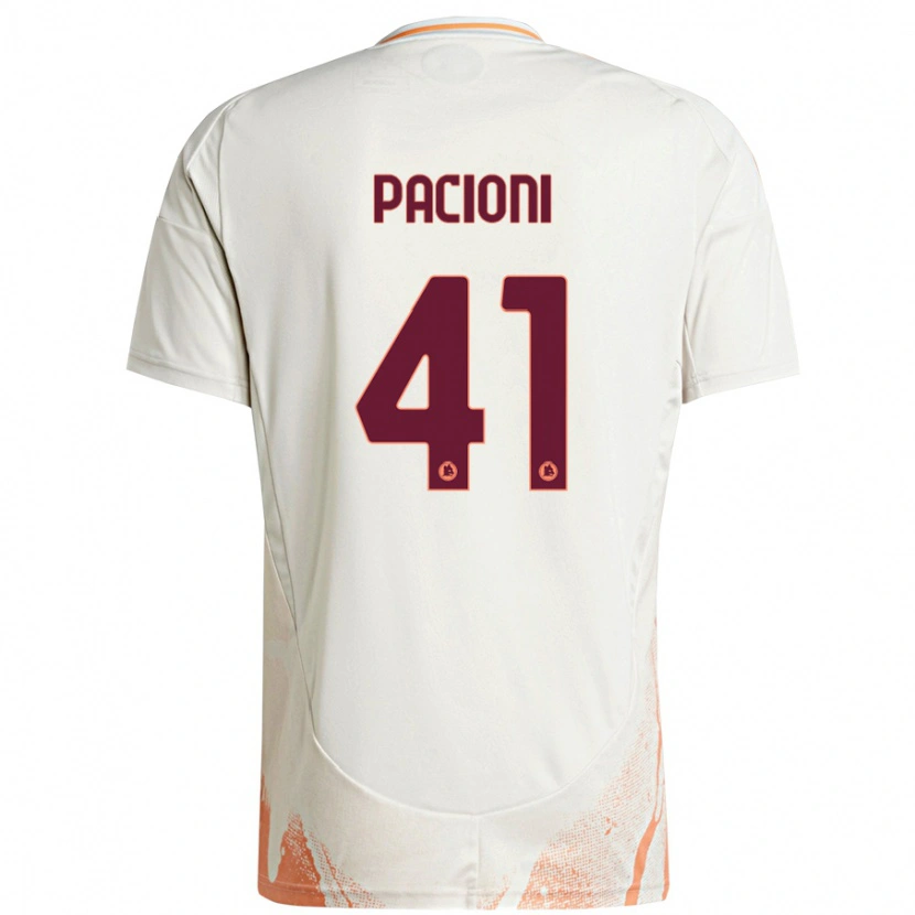 Danxen Damen Eleonora Pacioni #41 Cremeweiß Orange Auswärtstrikot Trikot 2024/25 T-Shirt