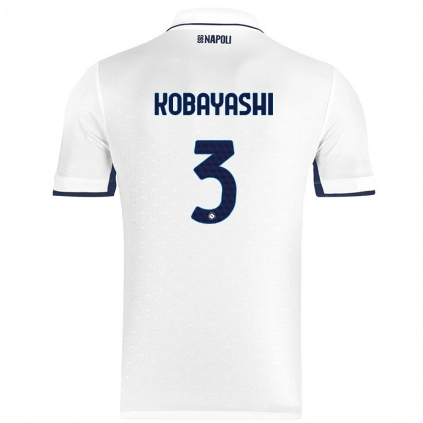 Danxen Damen Miharu Kobayashi #3 Weiß Königsblau Auswärtstrikot Trikot 2024/25 T-Shirt