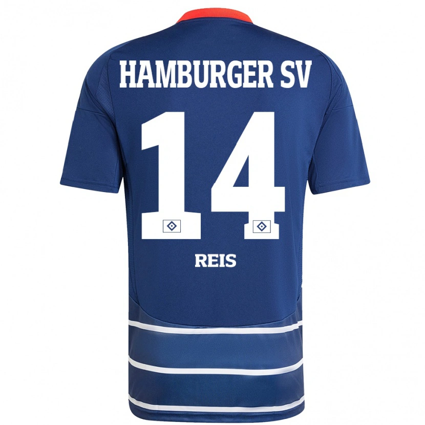 Danxen Damen Ludovit Reis #14 Dunkelblau Auswärtstrikot Trikot 2024/25 T-Shirt