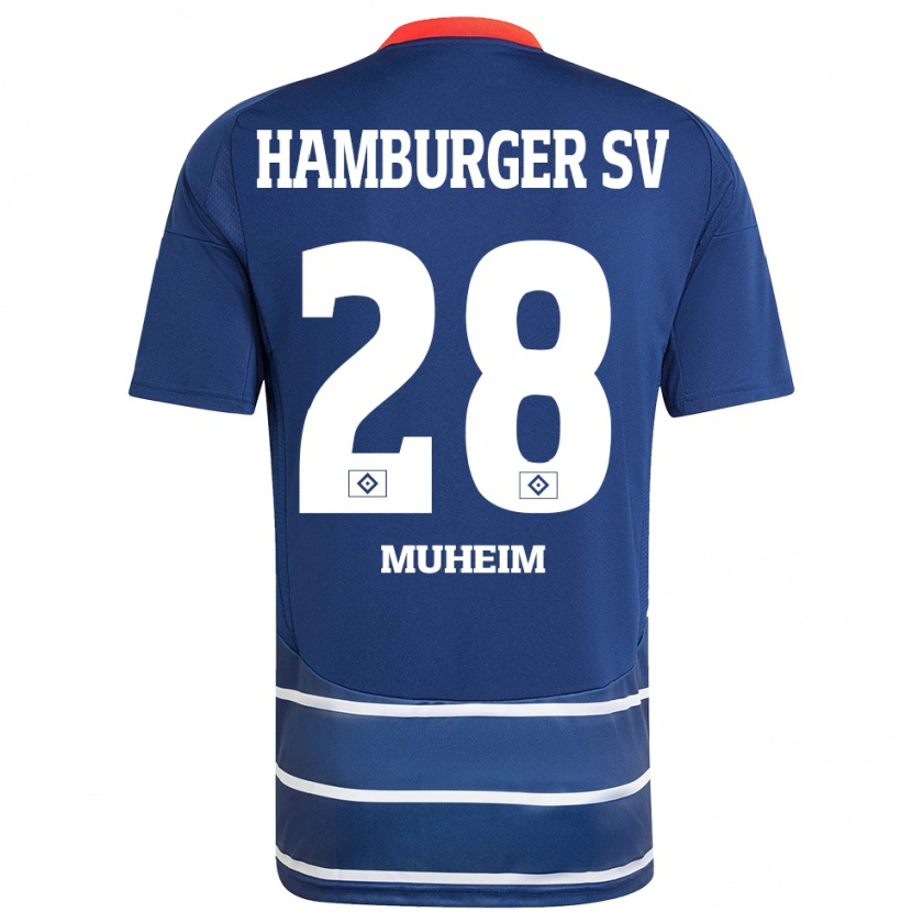 Danxen Damen Miro Muheim #28 Dunkelblau Auswärtstrikot Trikot 2024/25 T-Shirt