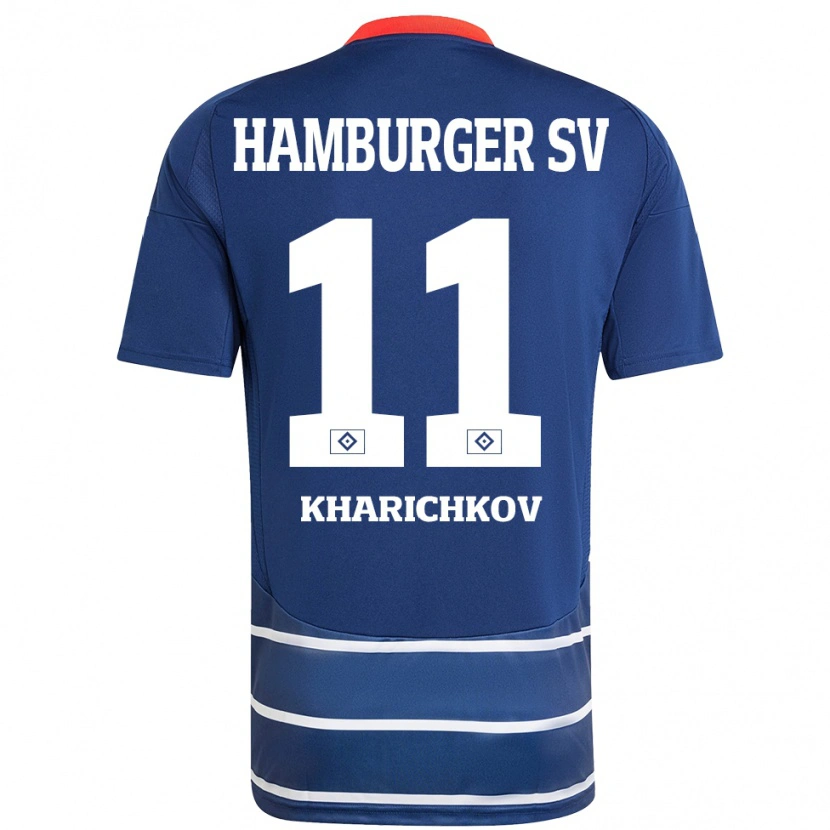 Danxen Damen Valentyn Kharichkov #11 Dunkelblau Auswärtstrikot Trikot 2024/25 T-Shirt