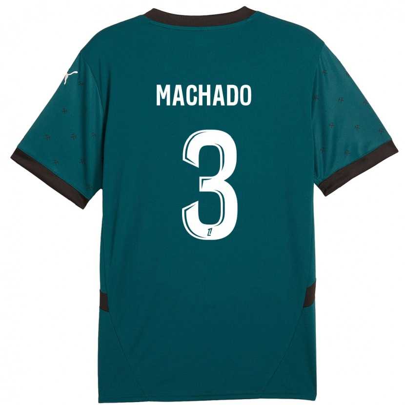Danxen Damen Deiver Machado #3 Dunkelgrün Auswärtstrikot Trikot 2024/25 T-Shirt