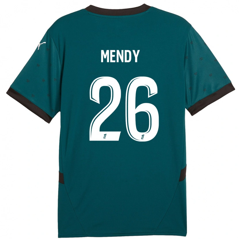 Danxen Damen Nampalys Mendy #26 Dunkelgrün Auswärtstrikot Trikot 2024/25 T-Shirt