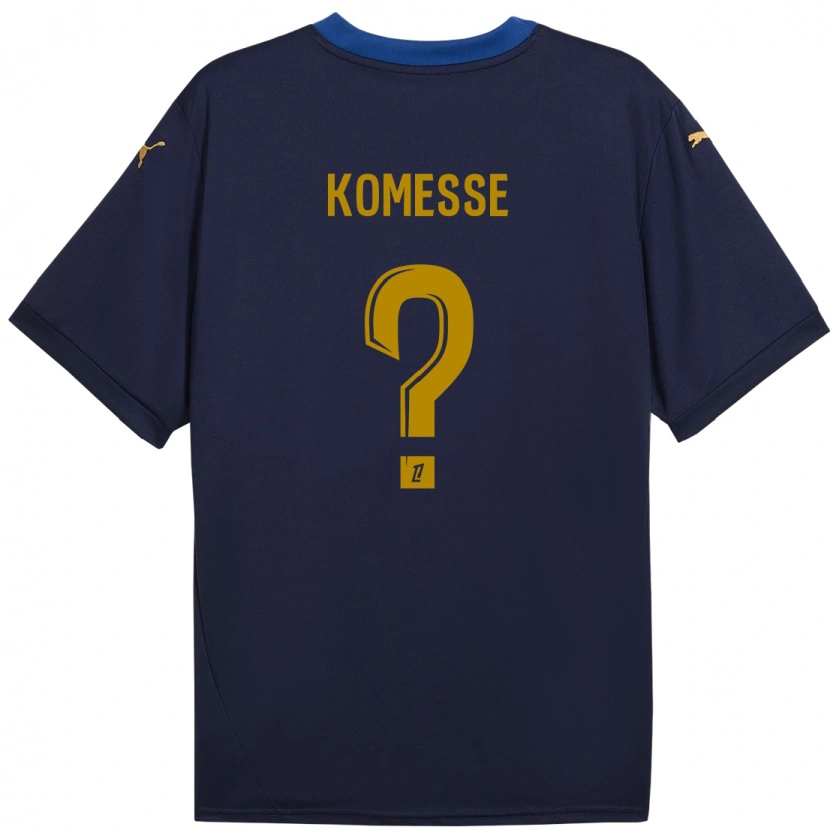 Danxen Damen Josias Sabone #0 Marineblau Gold Auswärtstrikot Trikot 2024/25 T-Shirt