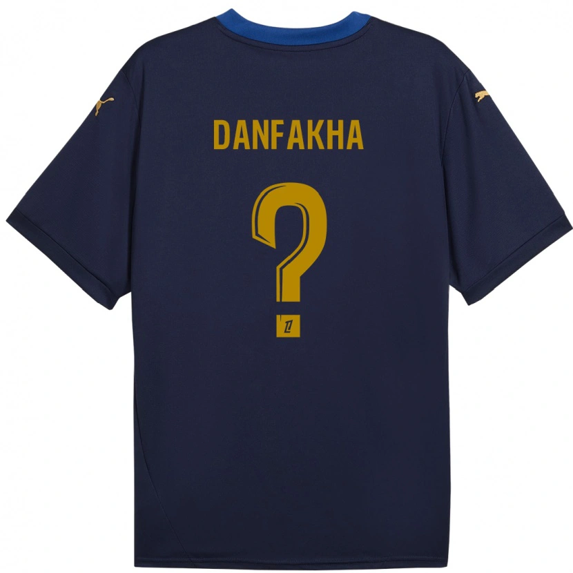 Danxen Damen Dialla Danfakha #0 Marineblau Gold Auswärtstrikot Trikot 2024/25 T-Shirt