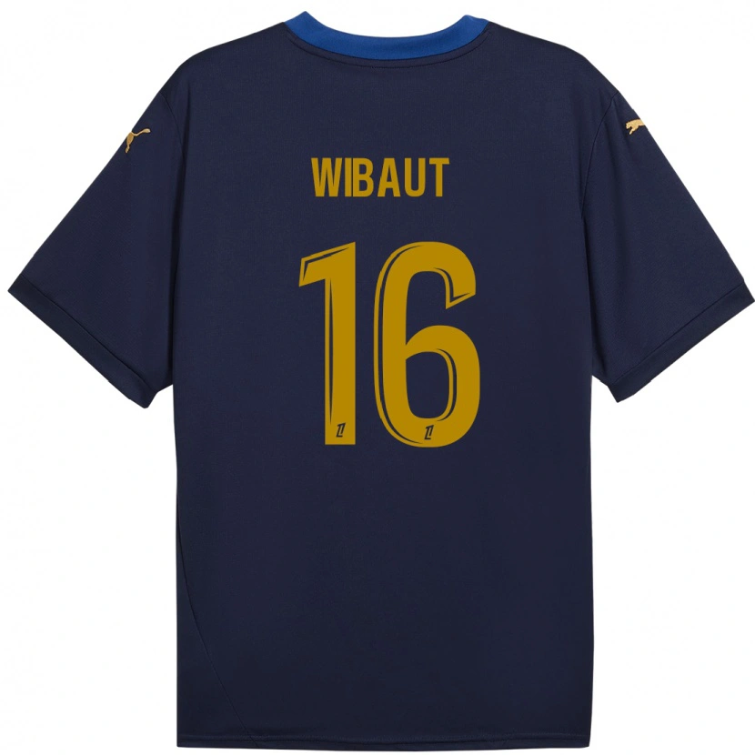 Danxen Damen Clara Wibaut #16 Marineblau Gold Auswärtstrikot Trikot 2024/25 T-Shirt