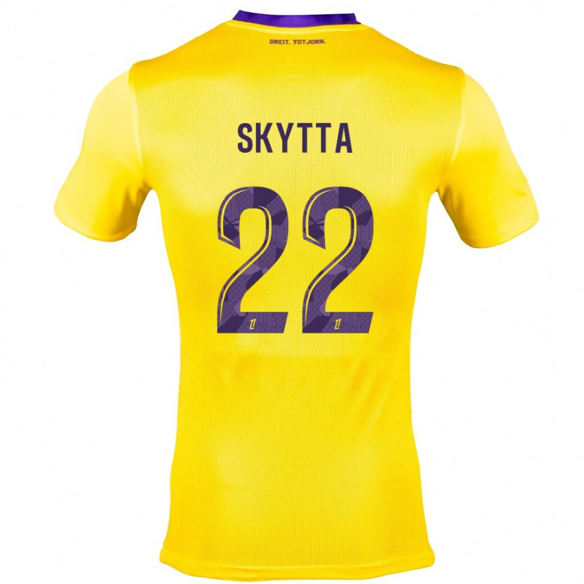 Danxen Damen Naatan Skyttä #22 Gelb Lila Auswärtstrikot Trikot 2024/25 T-Shirt
