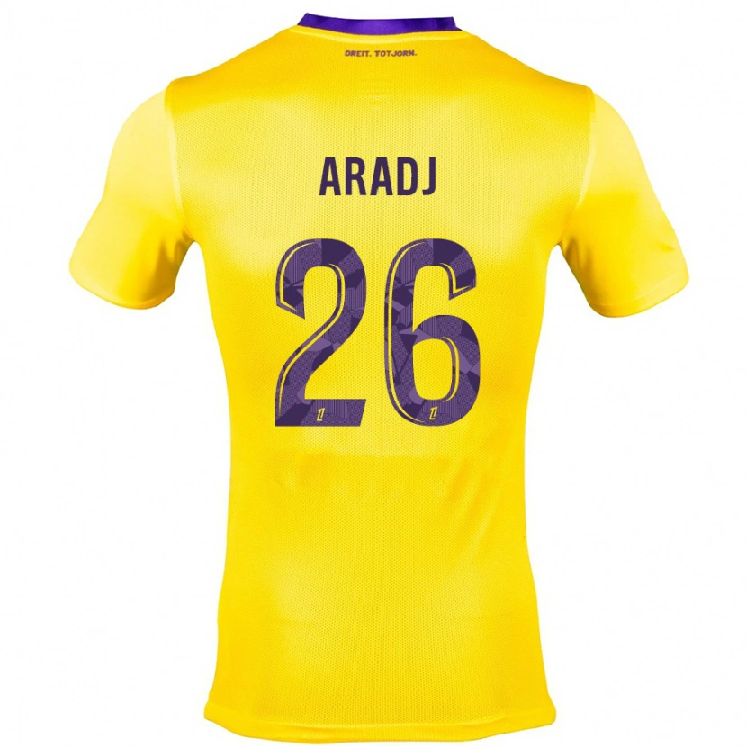 Danxen Damen Ylies Aradj #26 Gelb Lila Auswärtstrikot Trikot 2024/25 T-Shirt