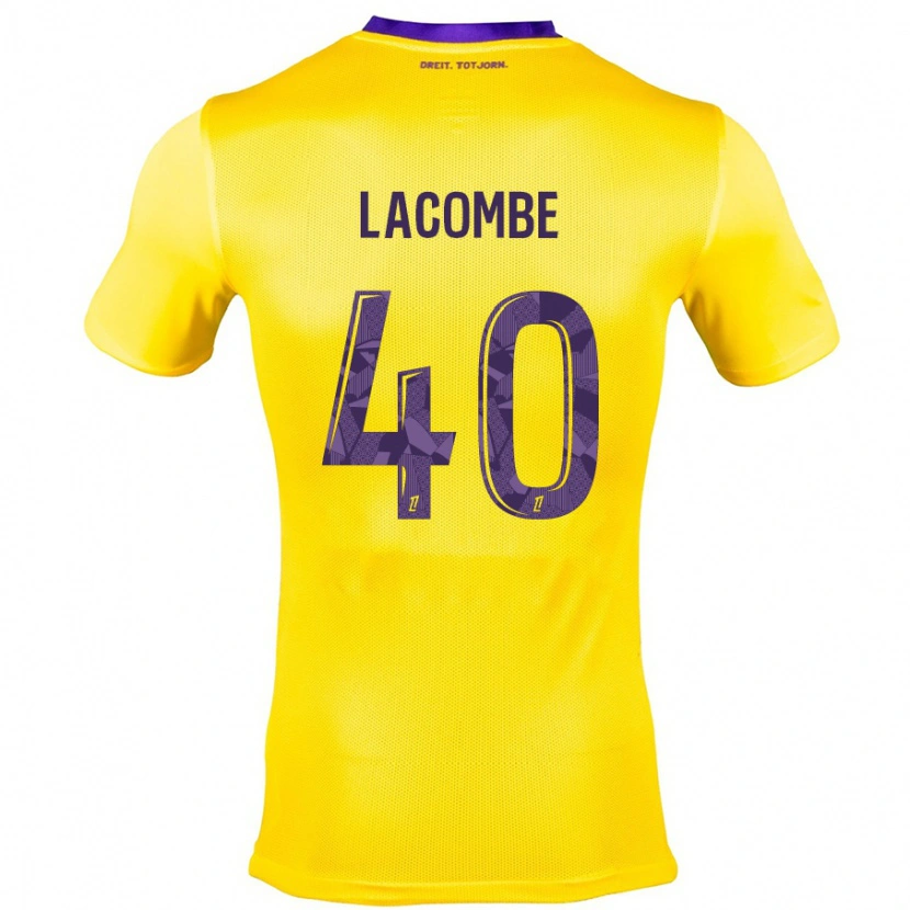 Danxen Damen Justin Lacombe #40 Gelb Lila Auswärtstrikot Trikot 2024/25 T-Shirt