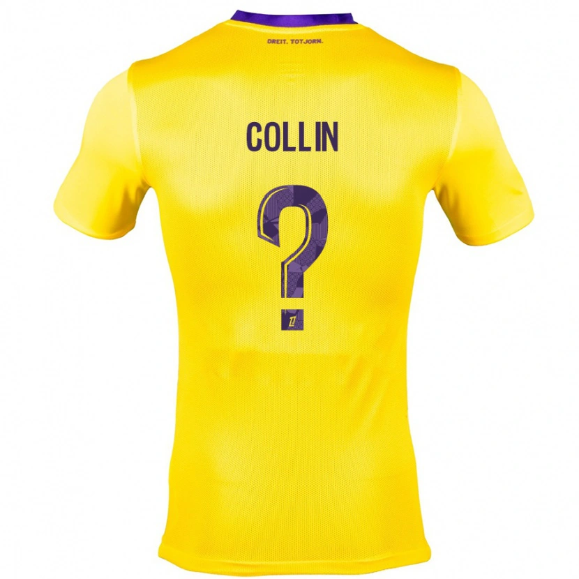 Danxen Damen Théo Collin #0 Gelb Lila Auswärtstrikot Trikot 2024/25 T-Shirt