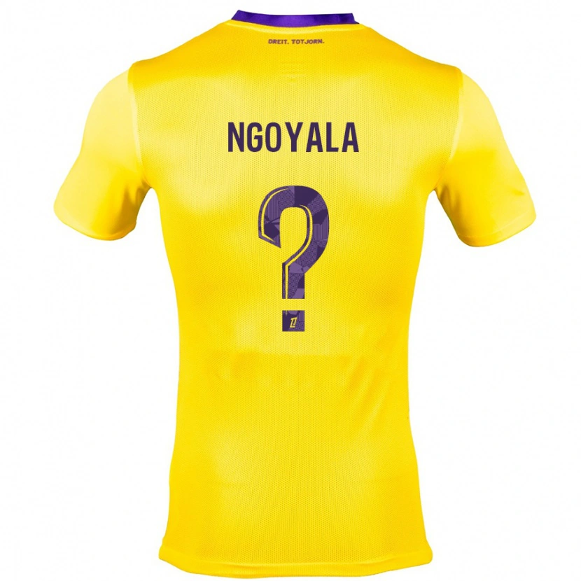 Danxen Damen Frédéric Efuele Ngoyala #0 Gelb Lila Auswärtstrikot Trikot 2024/25 T-Shirt