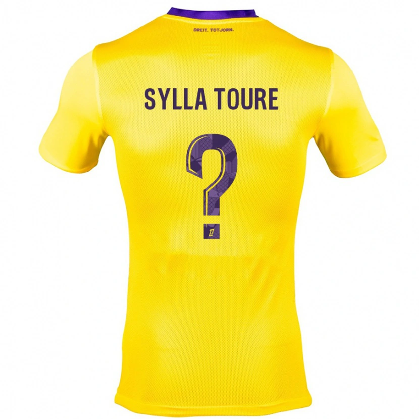 Danxen Damen Ismael Sylla Touré #0 Gelb Lila Auswärtstrikot Trikot 2024/25 T-Shirt