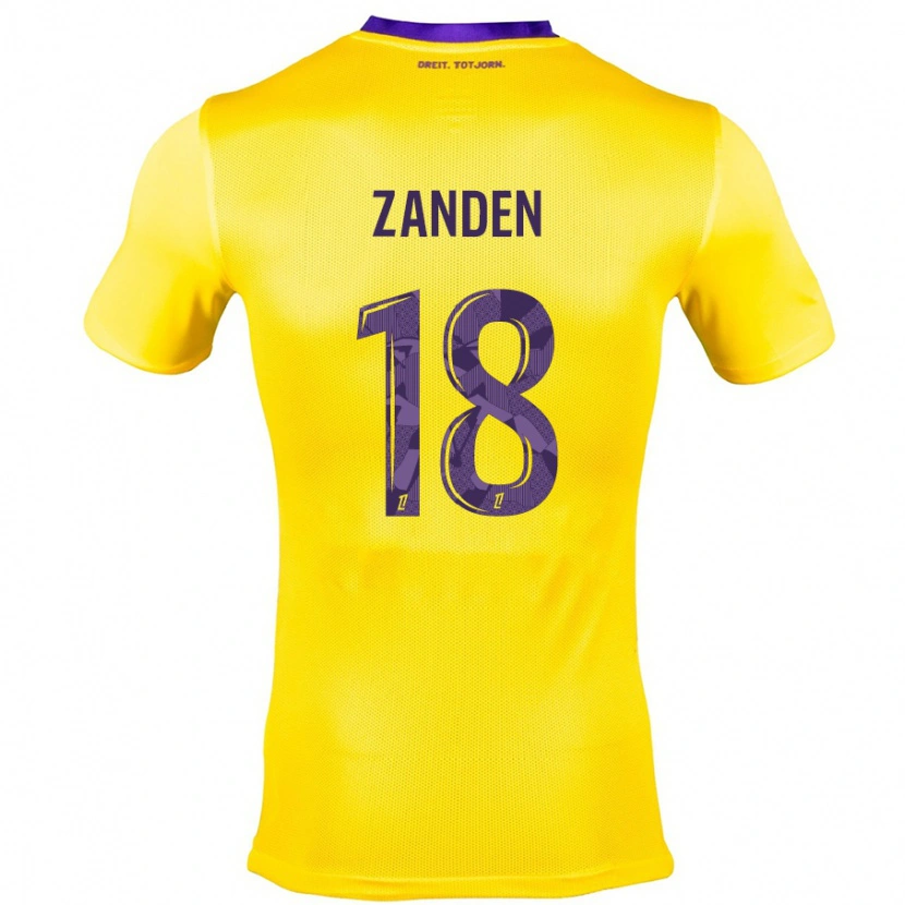 Danxen Damen Oliver Zandén #18 Gelb Lila Auswärtstrikot Trikot 2024/25 T-Shirt
