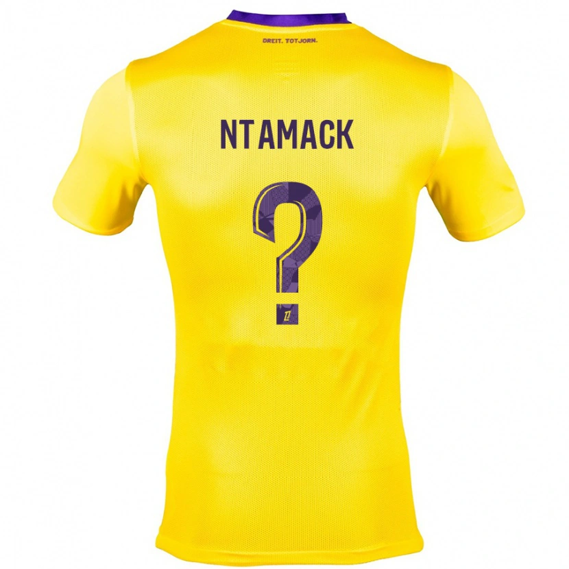 Danxen Damen Alexis Ntamack #0 Gelb Lila Auswärtstrikot Trikot 2024/25 T-Shirt