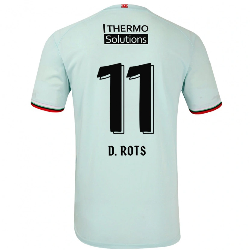 Danxen Damen Daan Rots #11 Hellgrün Auswärtstrikot Trikot 2024/25 T-Shirt