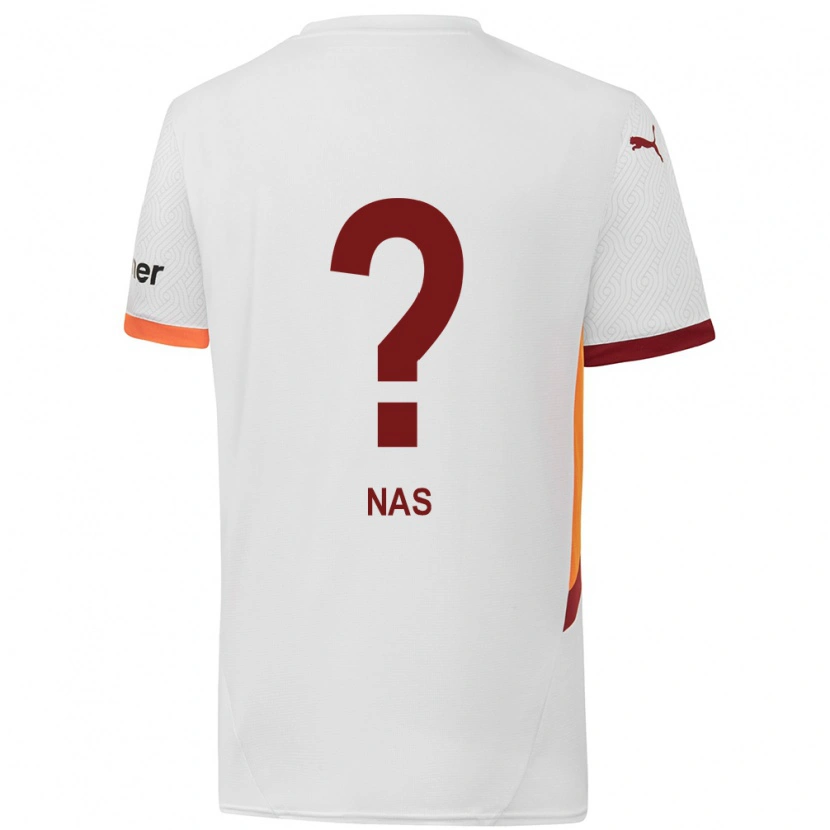 Danxen Damen Siraçhan Nas #0 Weiß Gelb Rot Auswärtstrikot Trikot 2024/25 T-Shirt
