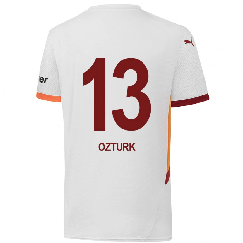 Danxen Damen Fatma Sare Öztürk #13 Weiß Gelb Rot Auswärtstrikot Trikot 2024/25 T-Shirt