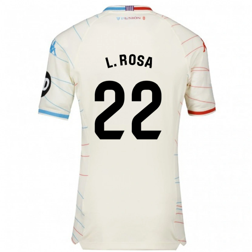 Danxen Damen Lucas Rosa #22 Weiß Rot Blau Auswärtstrikot Trikot 2024/25 T-Shirt