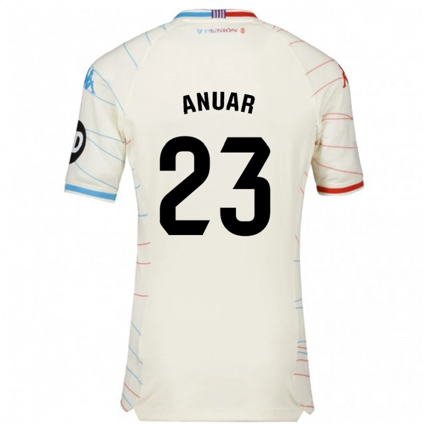 Danxen Damen Anuar #23 Weiß Rot Blau Auswärtstrikot Trikot 2024/25 T-Shirt
