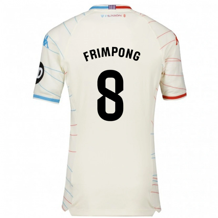 Danxen Damen Eugene Frimpong #8 Weiß Rot Blau Auswärtstrikot Trikot 2024/25 T-Shirt