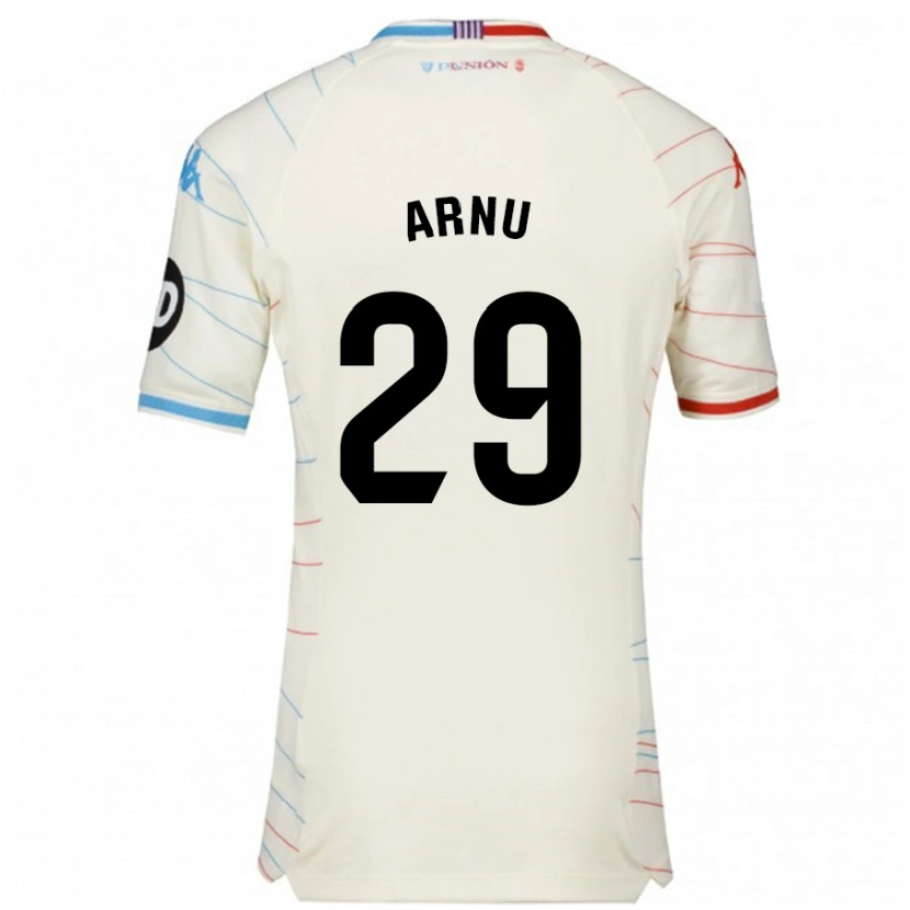 Danxen Damen Adrián Arnu #29 Weiß Rot Blau Auswärtstrikot Trikot 2024/25 T-Shirt