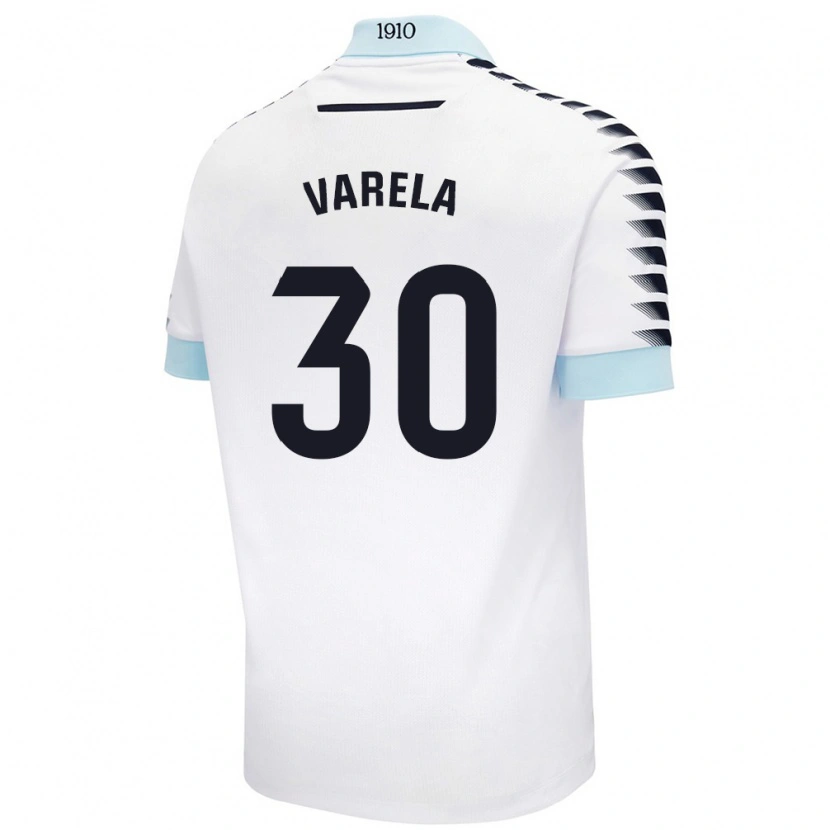 Danxen Damen Brandon Varela #30 Weiß Blau Auswärtstrikot Trikot 2024/25 T-Shirt