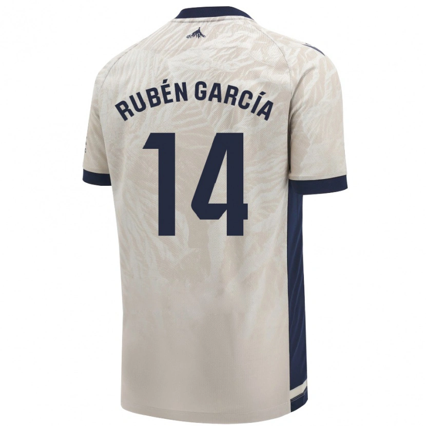 Danxen Damen Rubén García #14 Hellgrau Auswärtstrikot Trikot 2024/25 T-Shirt