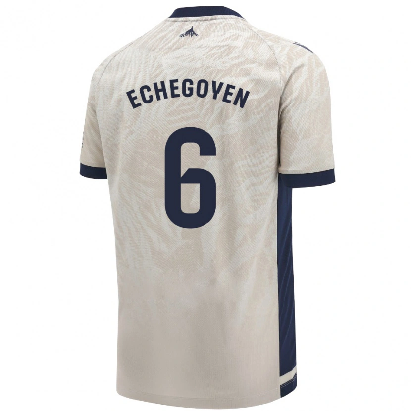 Danxen Damen Mauro Echegoyen #6 Hellgrau Auswärtstrikot Trikot 2024/25 T-Shirt