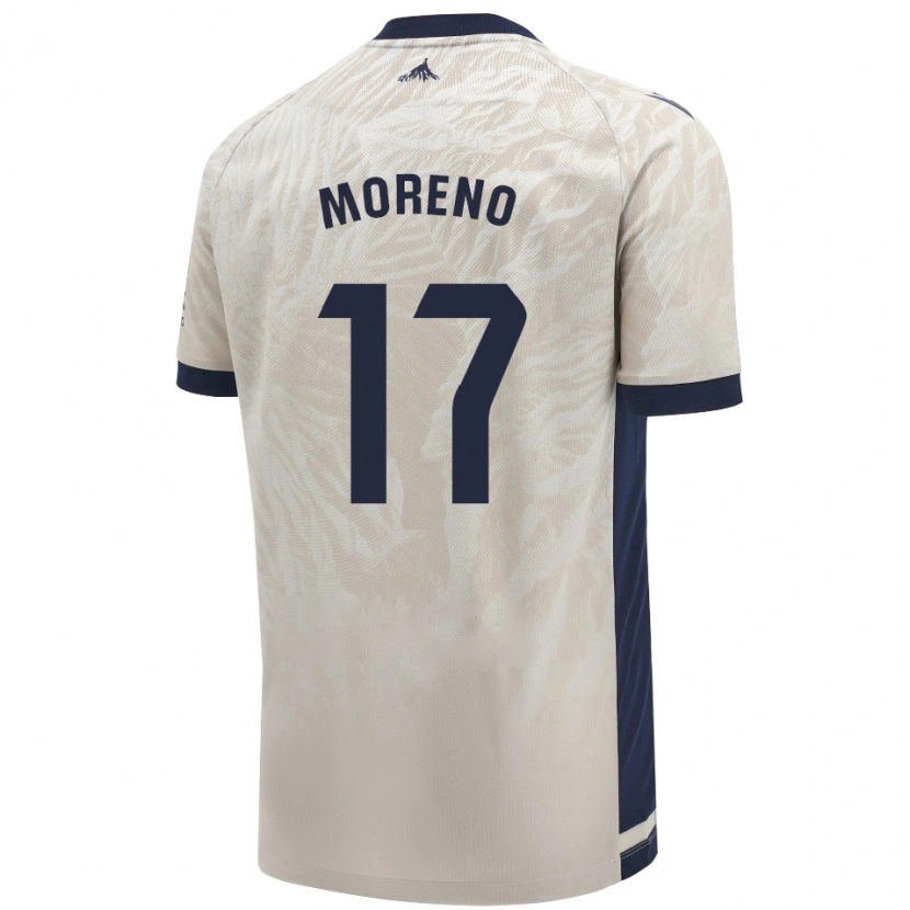 Danxen Damen Pablo Moreno #17 Hellgrau Auswärtstrikot Trikot 2024/25 T-Shirt