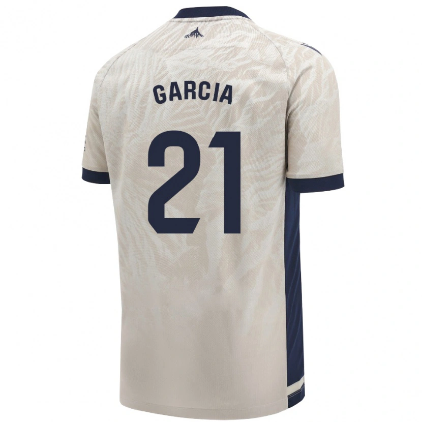 Danxen Damen Jon García #21 Hellgrau Auswärtstrikot Trikot 2024/25 T-Shirt