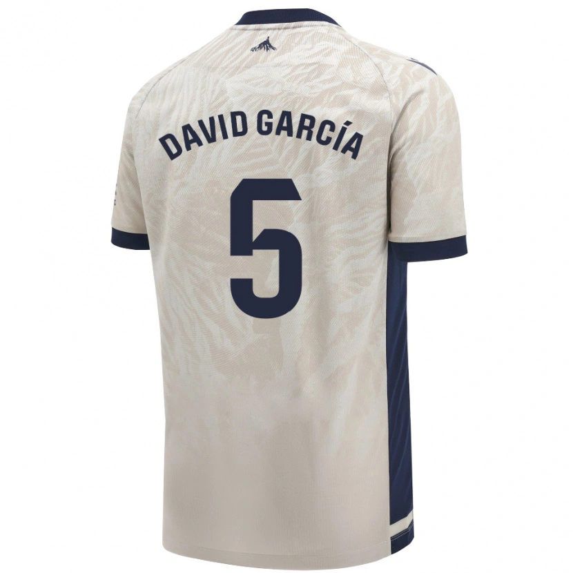 Danxen Damen David García #5 Hellgrau Auswärtstrikot Trikot 2024/25 T-Shirt
