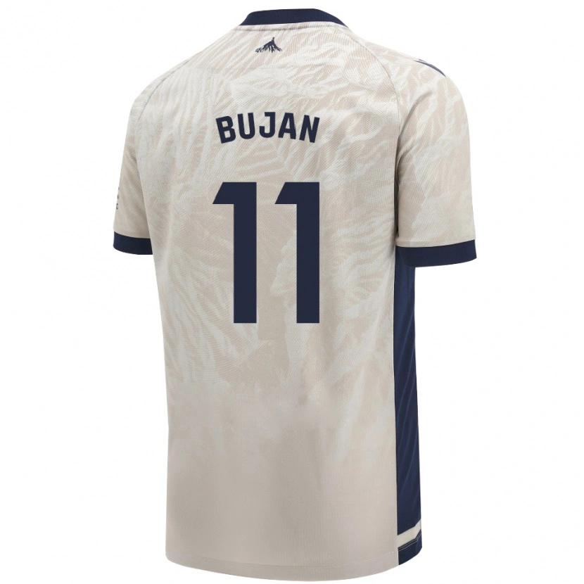 Danxen Damen Unai Buján #11 Hellgrau Auswärtstrikot Trikot 2024/25 T-Shirt