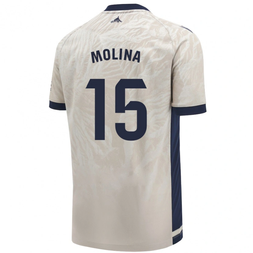Danxen Damen Guillem Molina #15 Hellgrau Auswärtstrikot Trikot 2024/25 T-Shirt